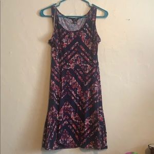 Women’s Floral Chevron Dress